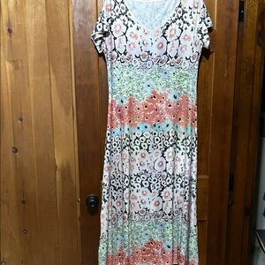 Floral Multicolor Maxi Dress